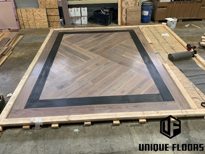 Refinished hardwood floors dining room Des Moines